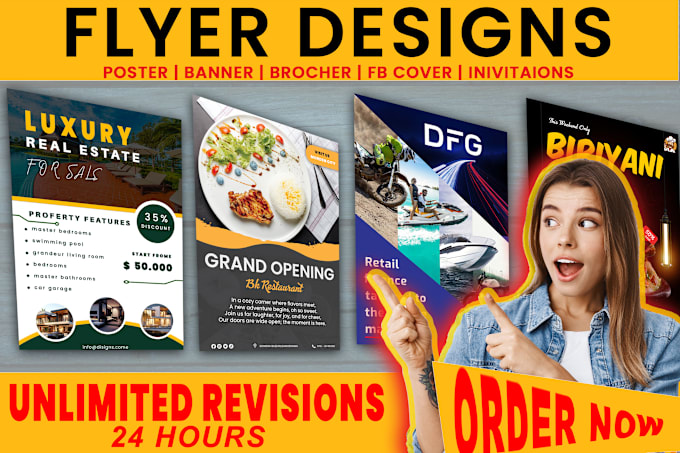 Gig Preview - Design a professional flyers  for your business