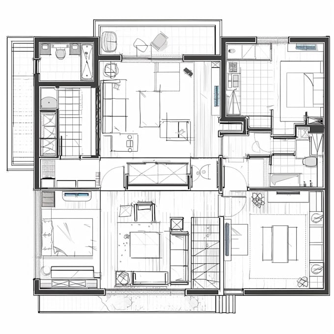 Gig Preview - Do 2d floor plan and site plan drawing