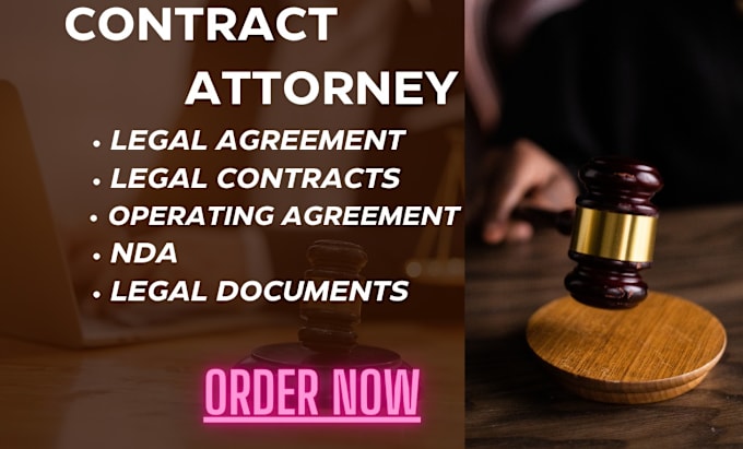 Gig Preview - Write legal agreement, contract, document, llc operating agreement service, nda