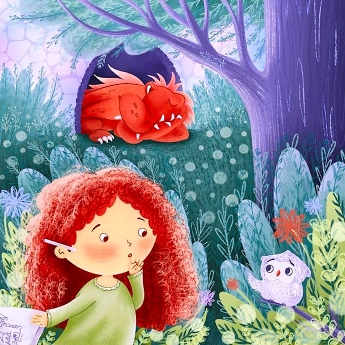 Bestseller - draw cute children story book illustrations for you