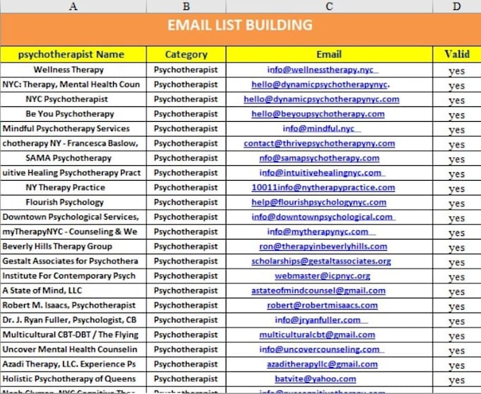 Bestseller - build niche targeted bulk email list for any industry