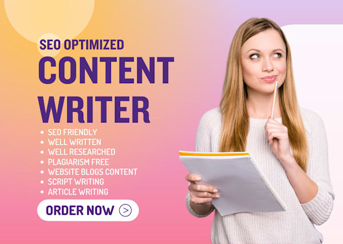 Gig Preview - Do content writing, blog writing, website content, and article writing