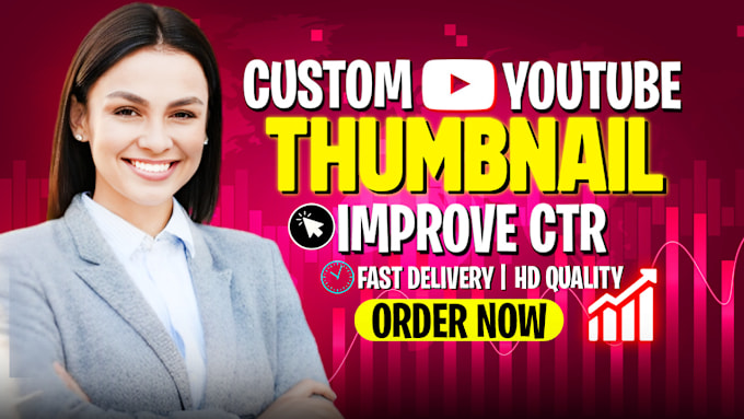 Gig Preview - Create the best youtube thumbnail in 12 hours