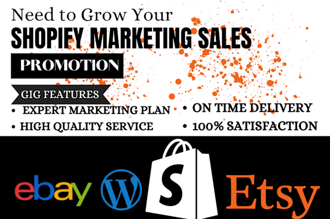 Gig Preview - Boost shopify sales shopify marketing shopify store promotion ecommerce market