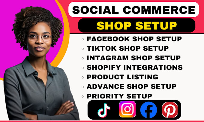 Gig Preview - Setup facebook tiktok shop instagram shop connect and integrate to shopify