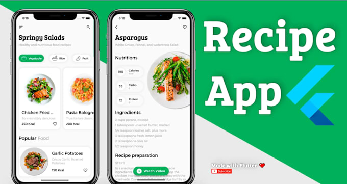 Gig Preview - Develop recipe app, cooking app, grocery app, restaurant app, food delivery app