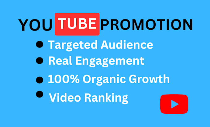 Gig Preview - Do organic youtube video promotion for fast channel growth and monetization