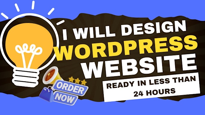 Gig Preview - Build responsive wordpress website design, elementor pro