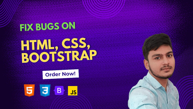 Bestseller - fix HTML, CSS, bootstrap issues in an hour