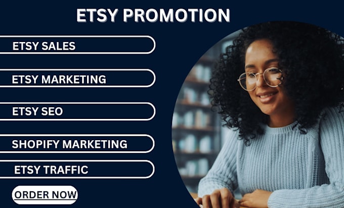 Gig Preview - Use etsy SEO to promote traffic and etsy rank