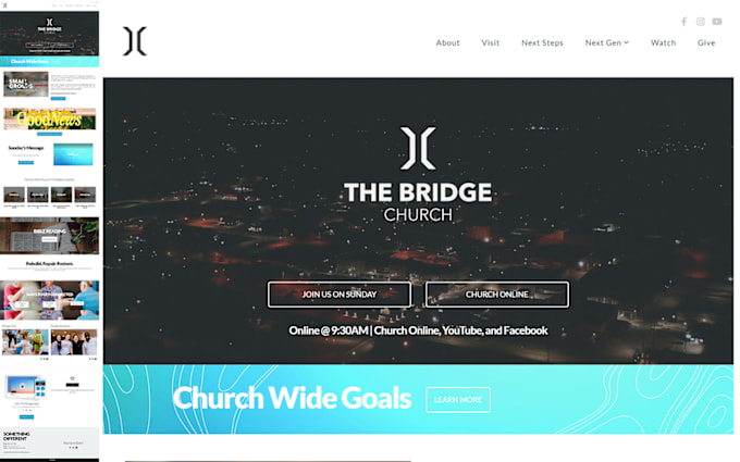 Gig Preview - Design church website, ministry website, livestream functionality with wix