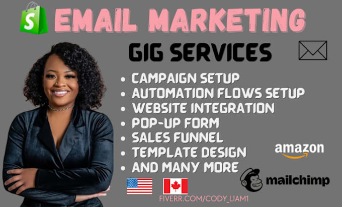 Gig Preview - Do shopify email marketing design email template set up klaviyo flows email list