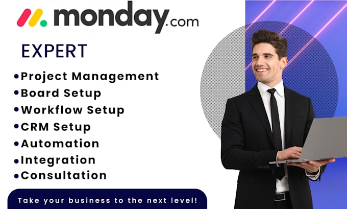 Gig Preview - Assist you with monday crm for project management, workflows