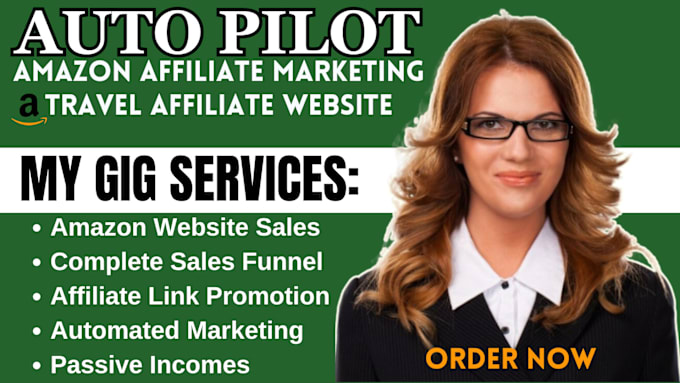 Gig Preview - Autopilot 90k amazon affiliate website travel affiliate clickfunnel cockpit sale