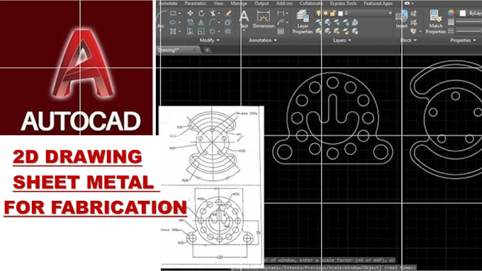 Gig Preview - Create 2d drawing sheet metal for fabrication