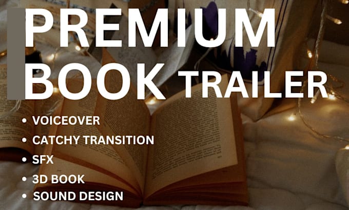 Gig Preview - Create a stunning and cinematic book trailer video for your book