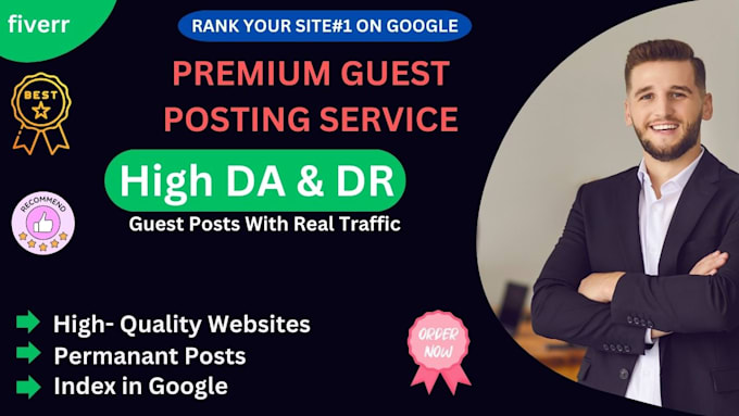 Gig Preview - Do premium guest posting high da guest post with SEO dofollow backlinks