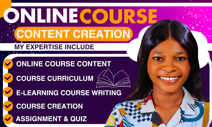 Gig Preview - Create online course content, course creation, course curriculum on thinkific