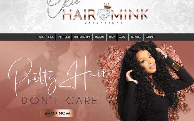 Gig Preview - Hair extension website hair extension hair extension website