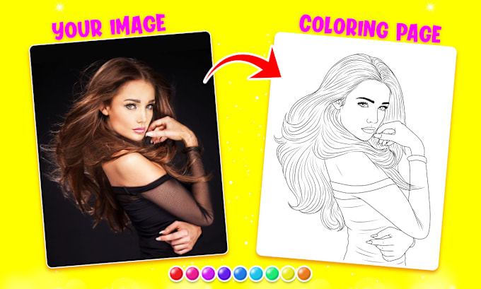 Gig Preview - Covert your image into coloring page