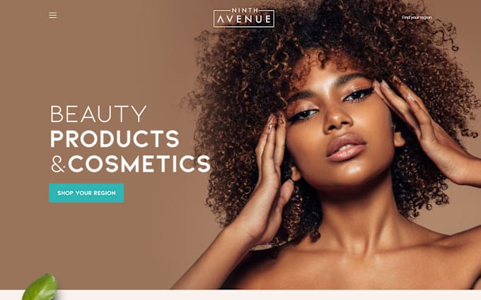 Gig Preview - Skin care website cosmetics website skin care shopify store