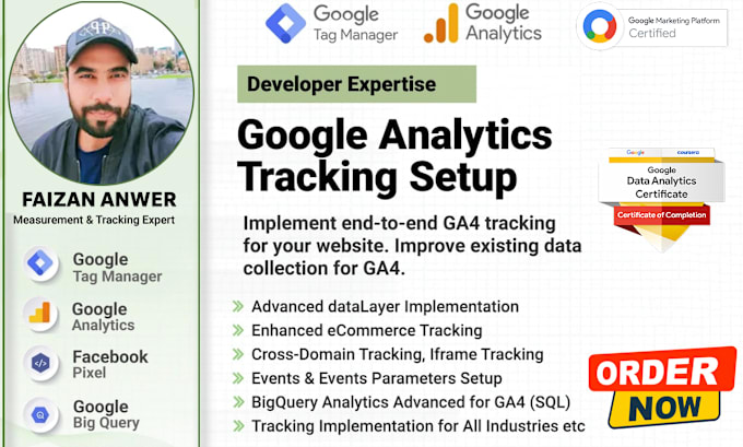 Gig Preview - Do google analytics 4 tag manager facebook pixel conversion and capi