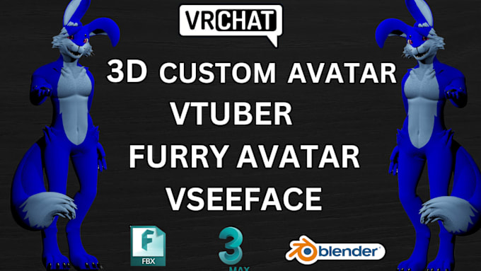 Bestseller - do custom vrchat avatar, nsfw furry, character rig, vtuber model, vr character