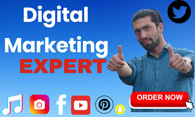 Gig Preview - Boost your business with expert digital marketing,  SEO