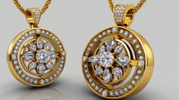 Gig Preview - Create 3d jewelry design, jewelry rendering, jewelry animation, 3d model, 3d cad