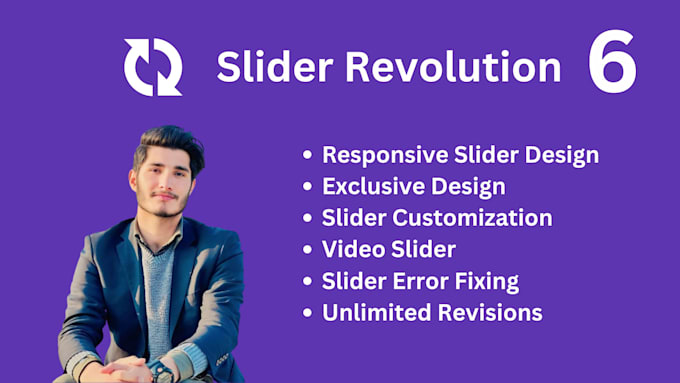 Gig Preview - Create revolution slider or fix slider revolution 6