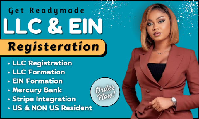 Gig Preview - Do readymade usa llc formation mercury bank stripe integration shopify store