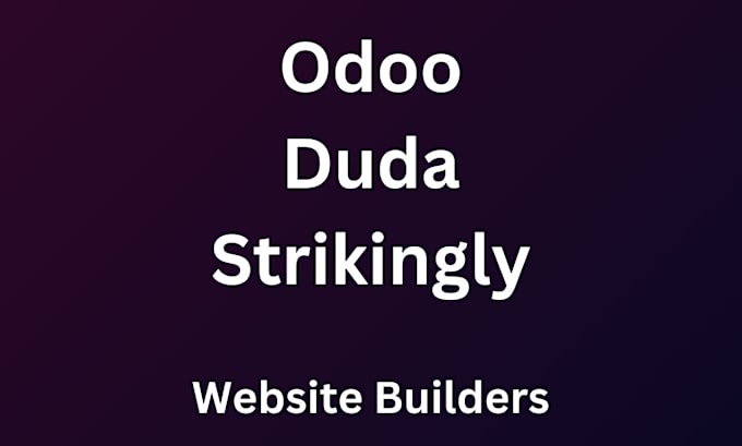 Gig Preview - Design, redesign website with odoo website builder