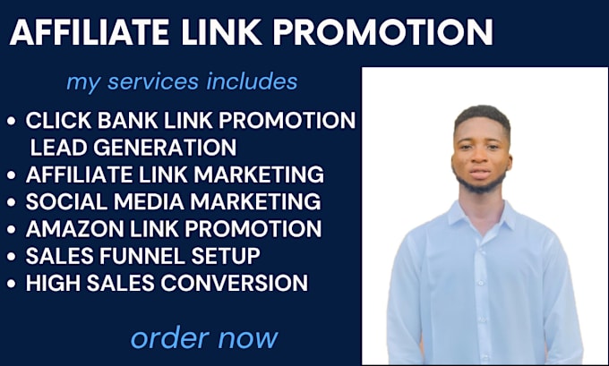 Gig Preview - Promote amazon clickbank affiliate link marketing amazon sales funnels autopilot