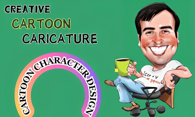 Gig Preview - Draw caricature cartoon portrait funny cartoonize mascot character sports