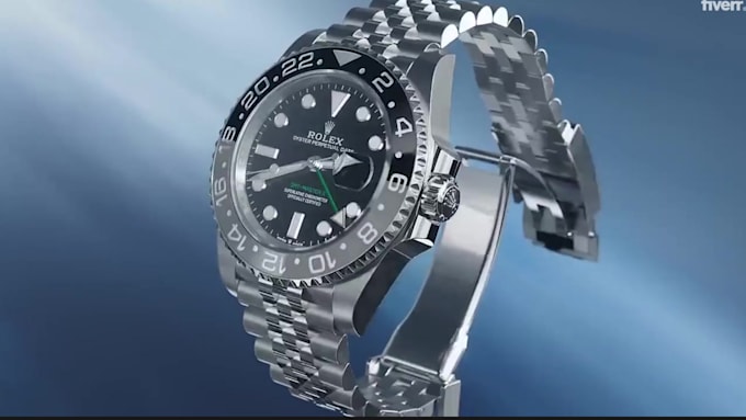 Gig Preview - Render photorealistic 3d watch design, watch modeling,3d cgi watch animation