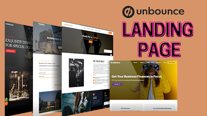 Gig Preview - Design a responsive unbounce, landing page, shopify landing page, leadpage