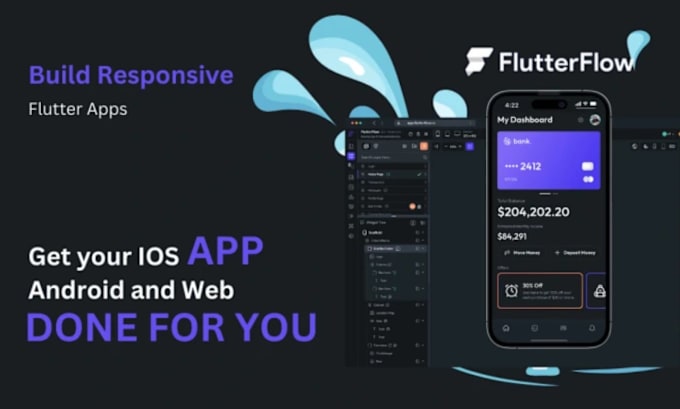 Gig Preview - Build flutterflow mobile app develop social live stream coaching app  ios app