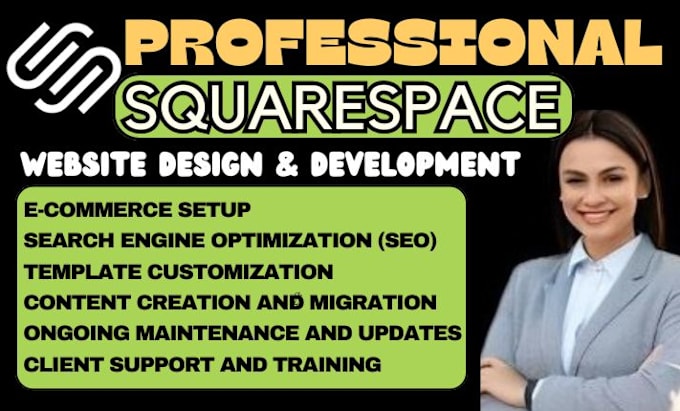 Gig Preview - Create, redesign professional squarespace SEO and websites