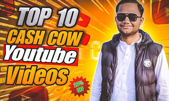 Bestseller - create amazing cash cow youtube, cash cow videos, cash cow faceless for you