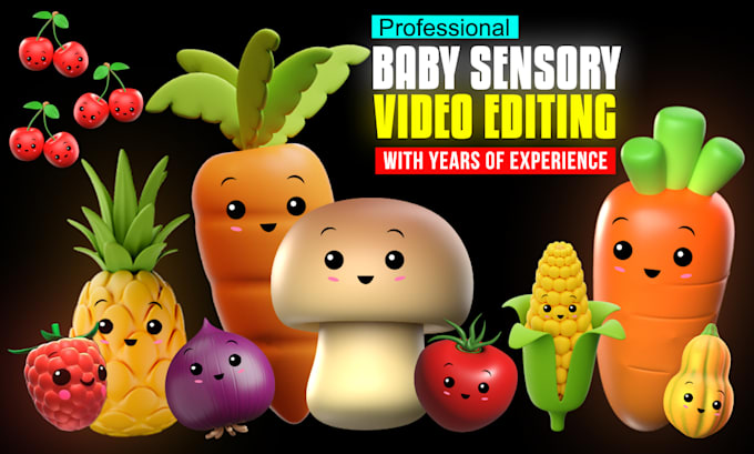 Gig Preview - Create baby sensory videos for your kids and youtube channel