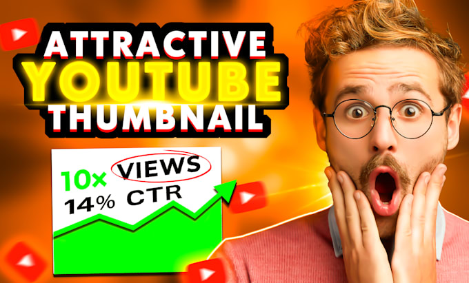 Gig Preview - Design unique eye catching attractive custom youtube thumbnails