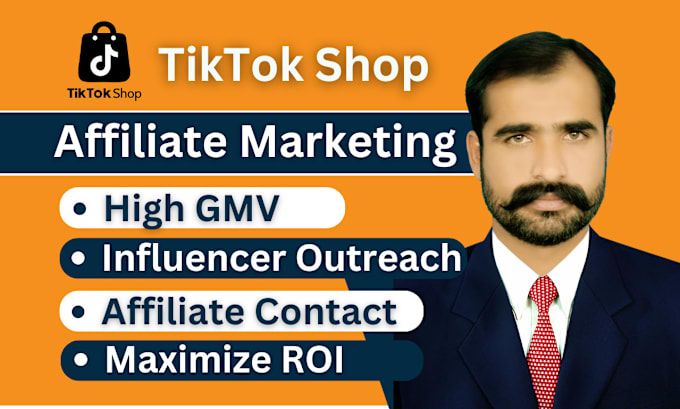 Gig Preview - Do tik tok shop affiliate marketing, influencer outreach