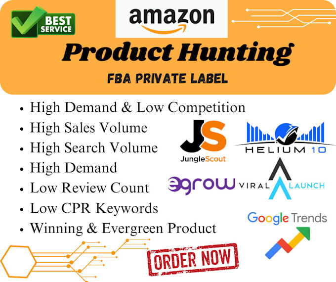 Gig Preview - Do amazon fba product research for amazon product hunting for private label