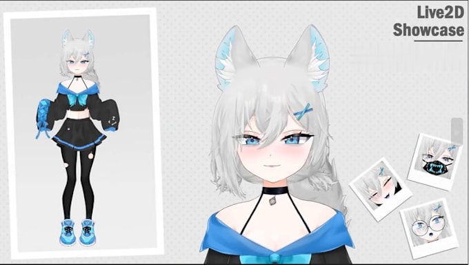 Gig Preview - Draw and rig live2d vtuber model, 2d vtuber rigging, 2d vtuber avatar, prprlive