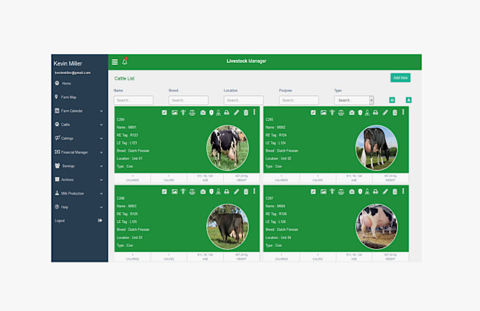 Gig Preview - Livestock management app, livestock app, agritech app, forest app development