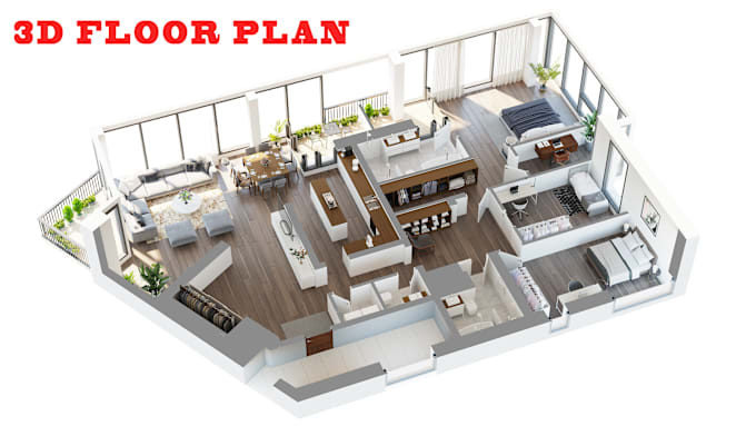 Gig Preview - Create 3d floor plan for your house