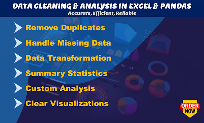 Gig Preview - Provide data cleaning and analysis in excel and pandas