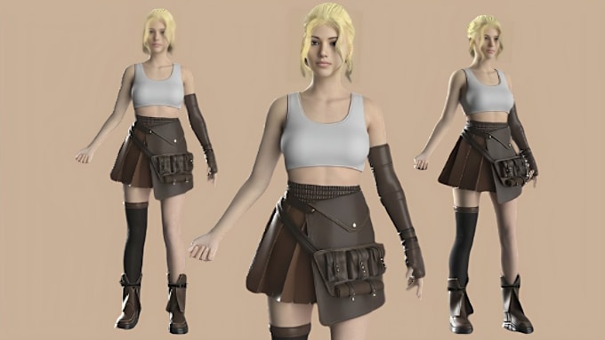 Gig Preview - Create 3d character modeling for animation, game or film