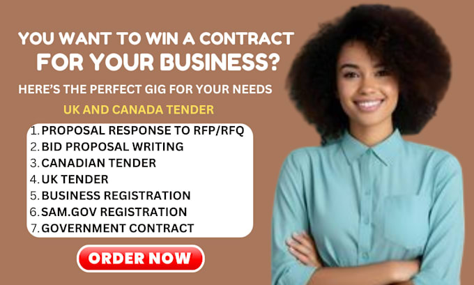 Gig Preview - Bid UK tender, canada tender, cleaning and healthcare tender government contract