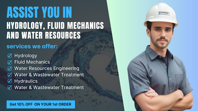 Gig Preview - Assist you in hydrology, fluid mechanics and water resources